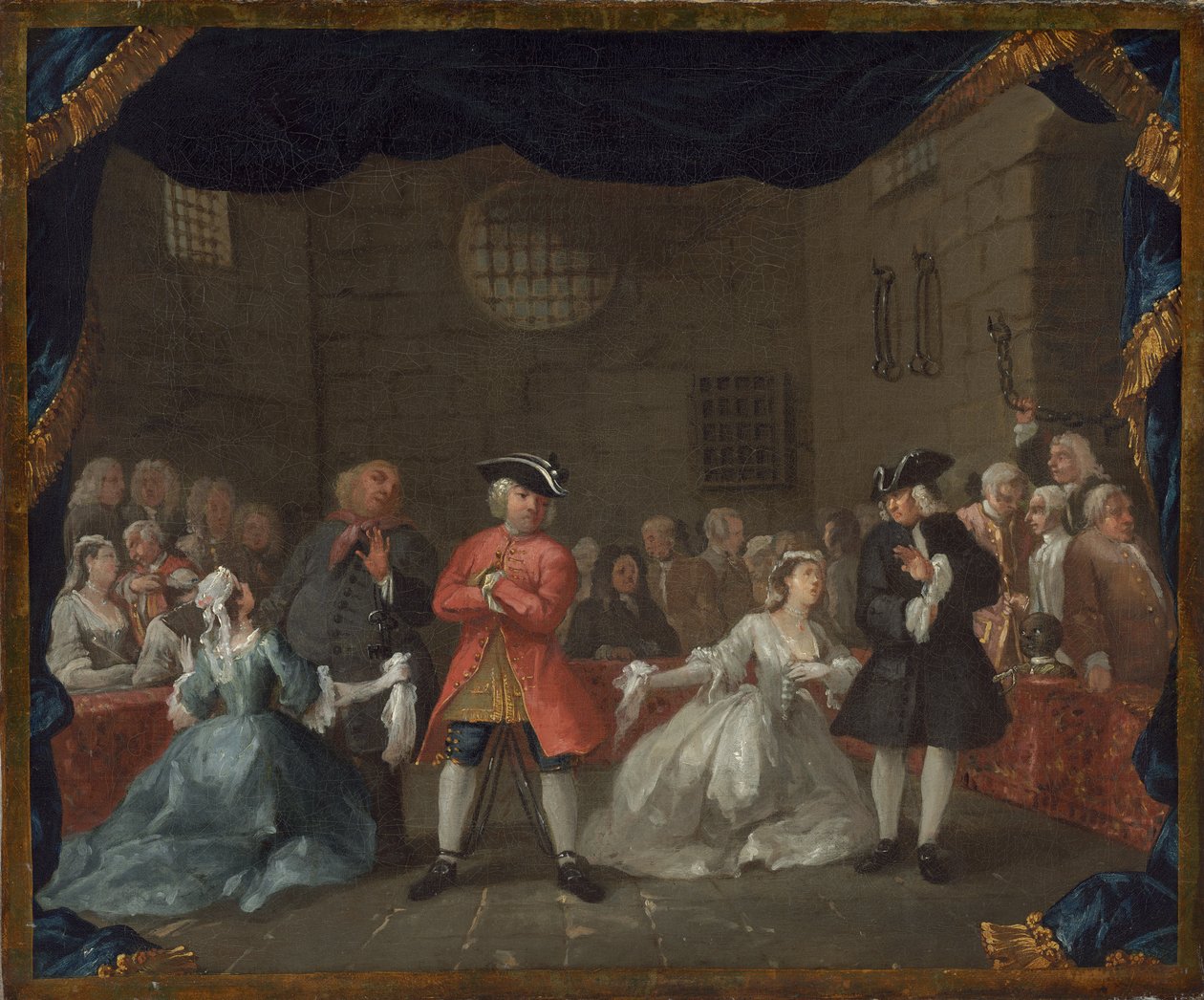 Kohtaus Kerjäläisoopperasta tekijältä William Hogarth