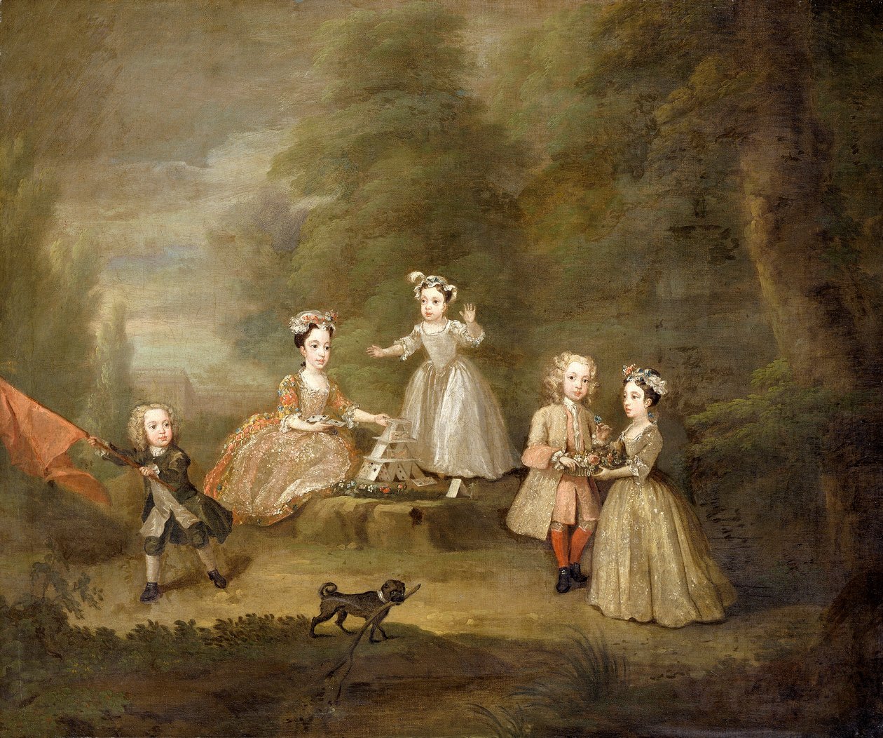 "Korttitalo", 1730 tekijältä William Hogarth