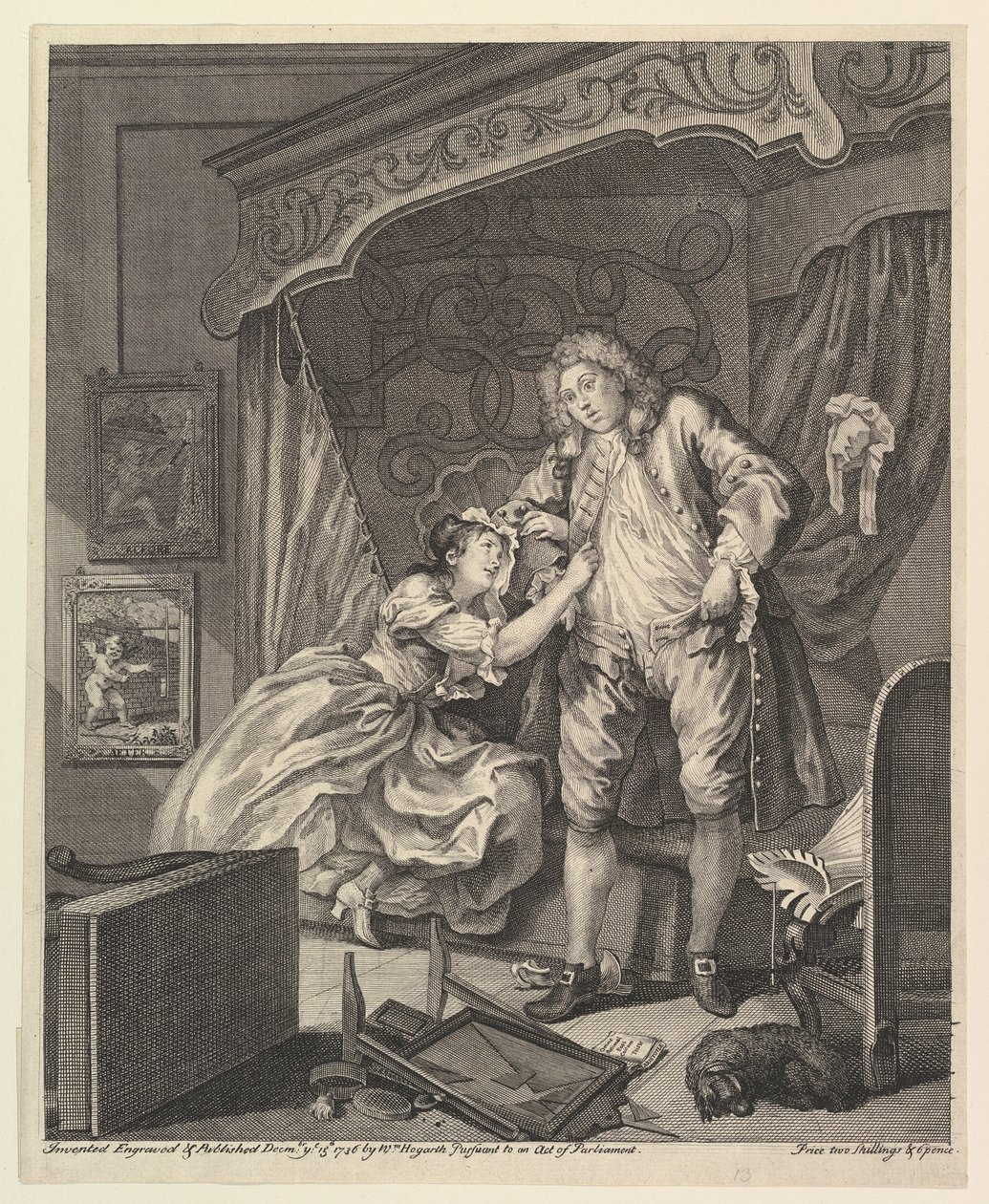 Sen jälkeen, 15. joulukuuta 1736. tekijältä William Hogarth