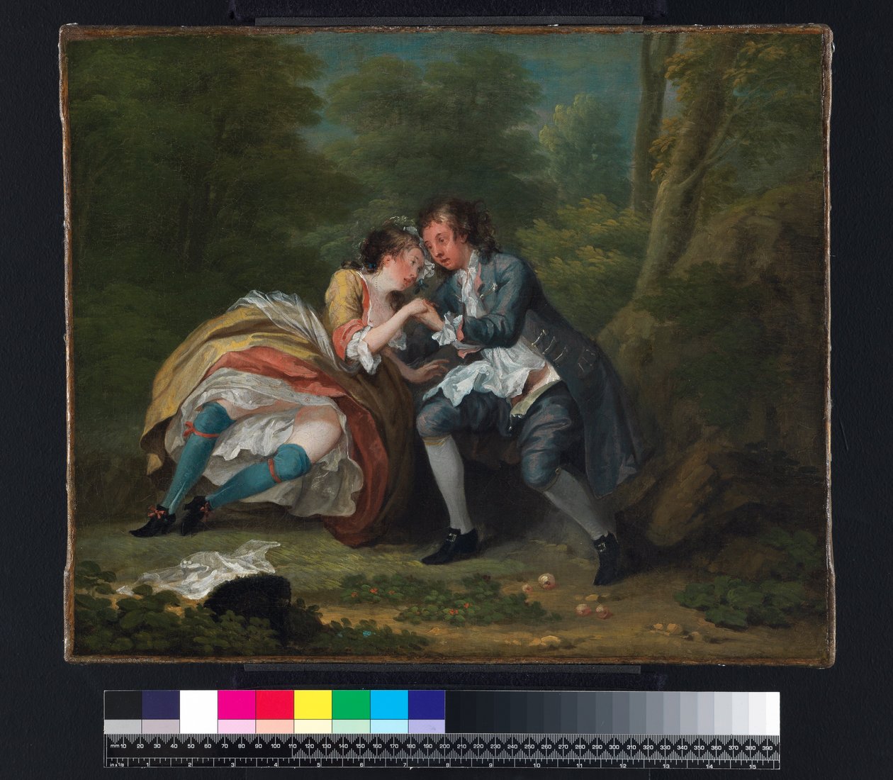 Jälkeen, n. 1730-31 (öljy kankaalle) tekijältä William Hogarth