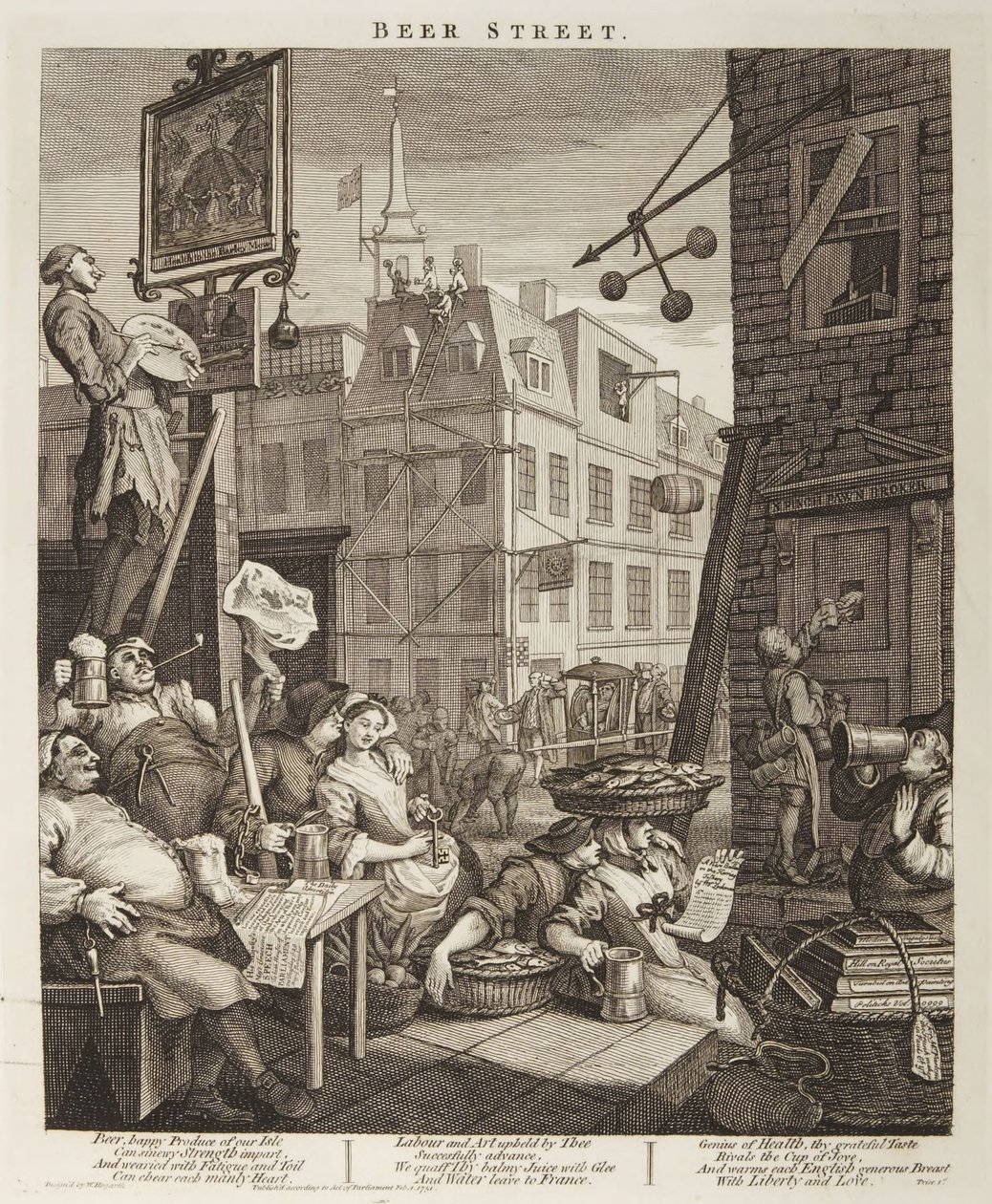 Olutkatu tekijältä William Hogarth
