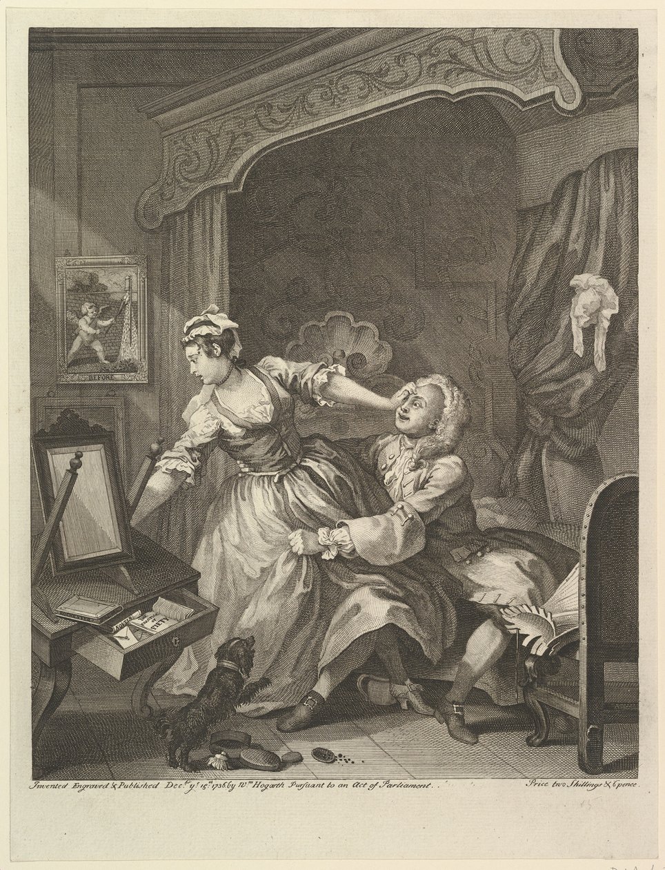 Ennen, 15. joulukuuta 1736. tekijältä William Hogarth