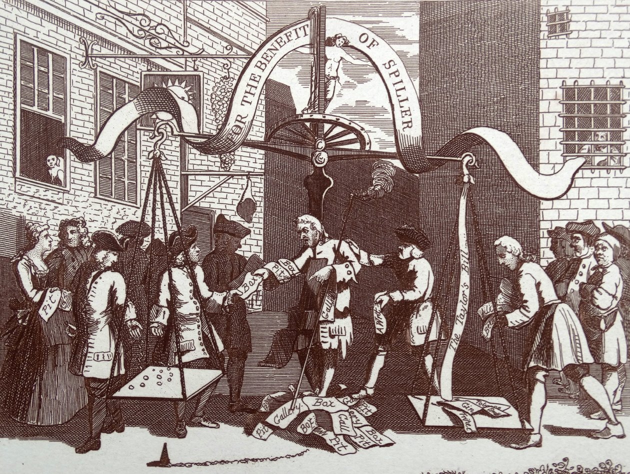 Pojat kurkistamassa luontoon tekijältä William Hogarth
