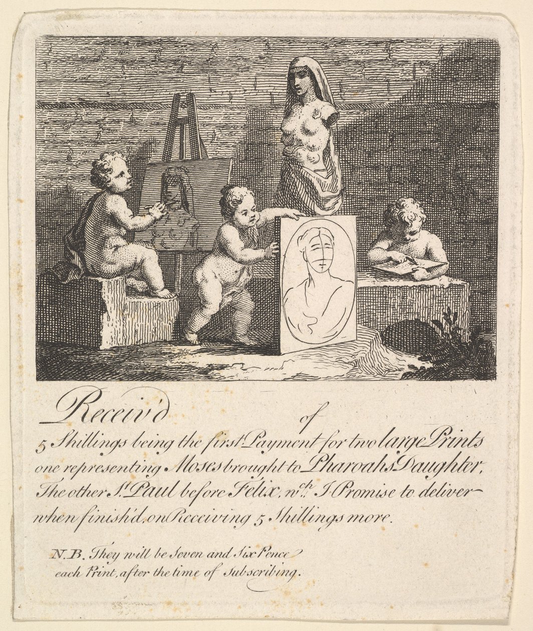 Pojat kurkistamassa luontoon, 1731-51. tekijältä William Hogarth