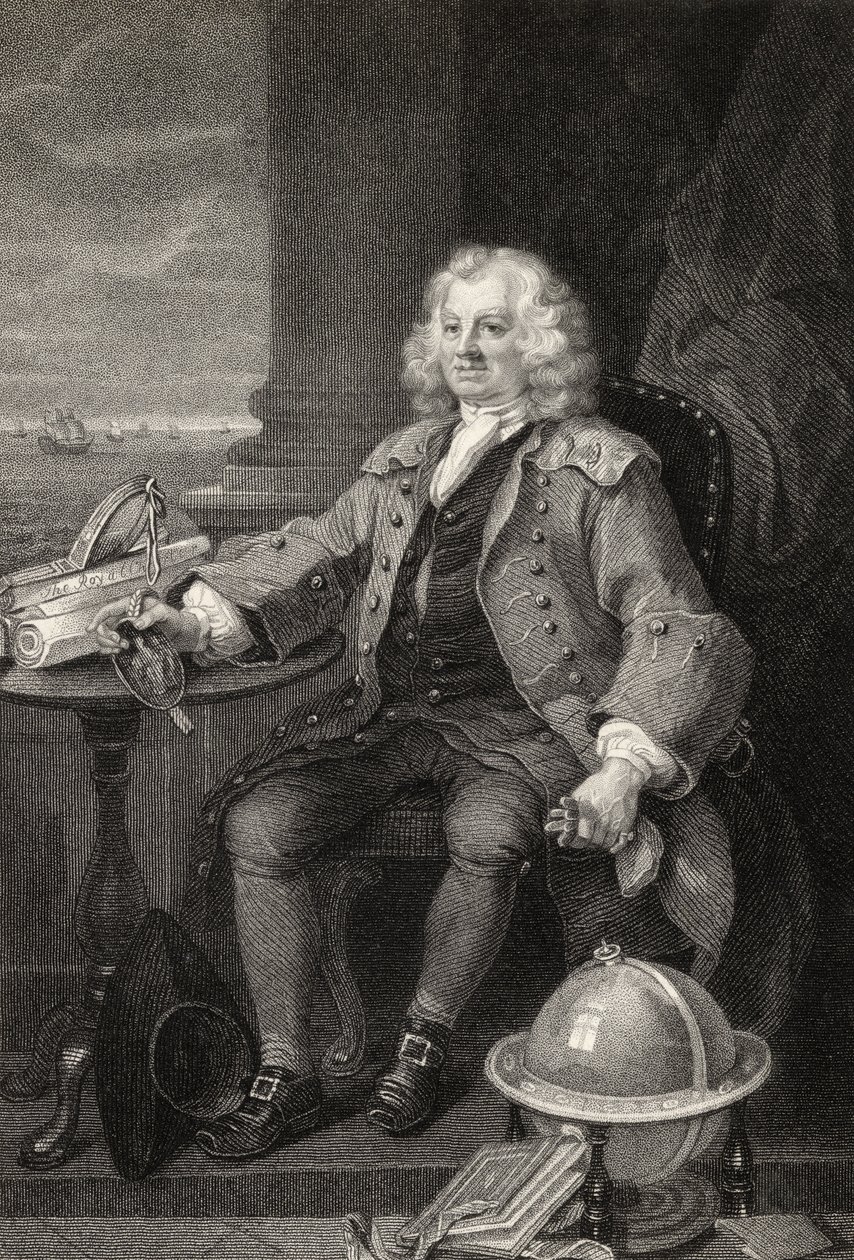 Kapteeni Thomas Coram, kaiverrettu Benjamin Holl, teoksesta The Works of Hogarth, julkaistu 1833 tekijältä William Hogarth
