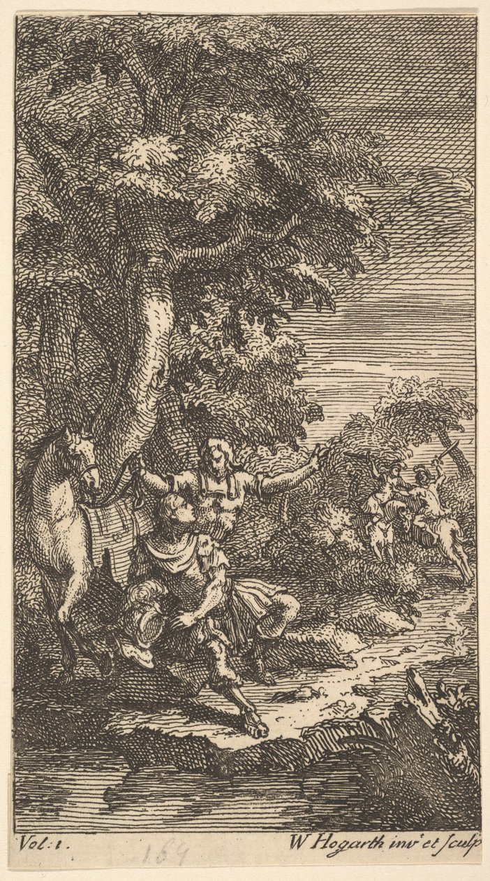 Cassandra, Frontispiece, Voi. 1, 1725. tekijältä William Hogarth