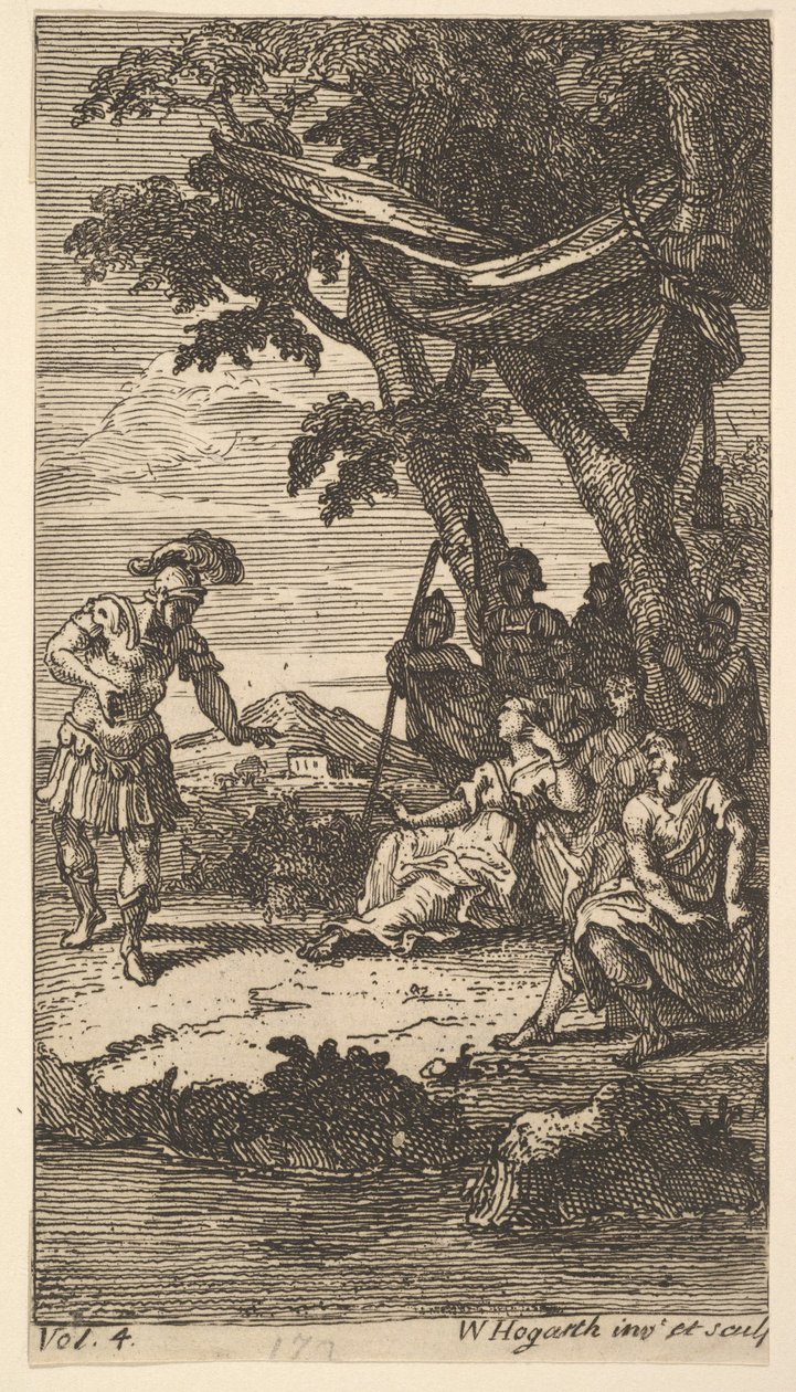 Cassandra, Frontispiece, Voi. 4, 1725. tekijältä William Hogarth