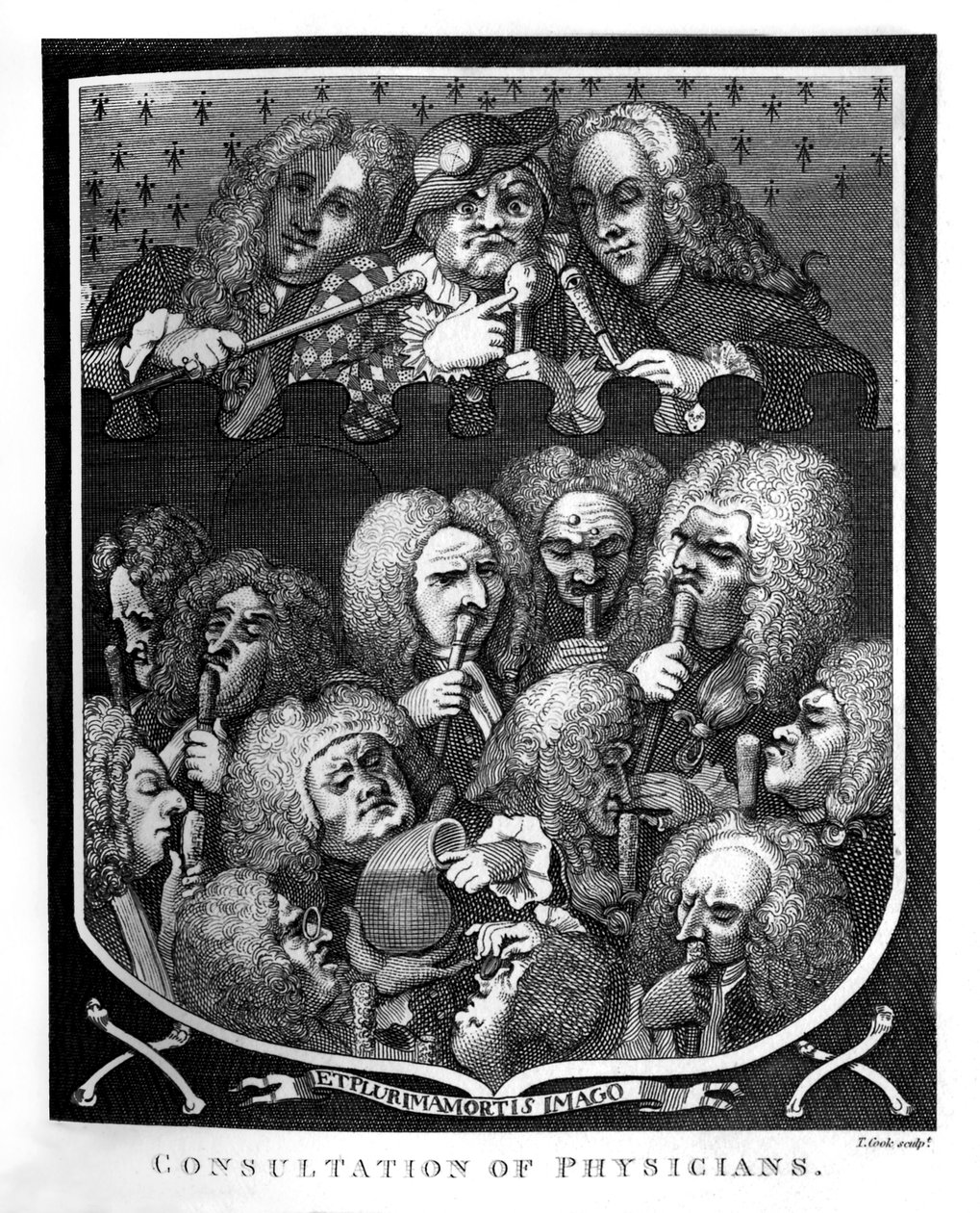 William Hogarthin lääkärien konsultaatio tekijältä William Hogarth