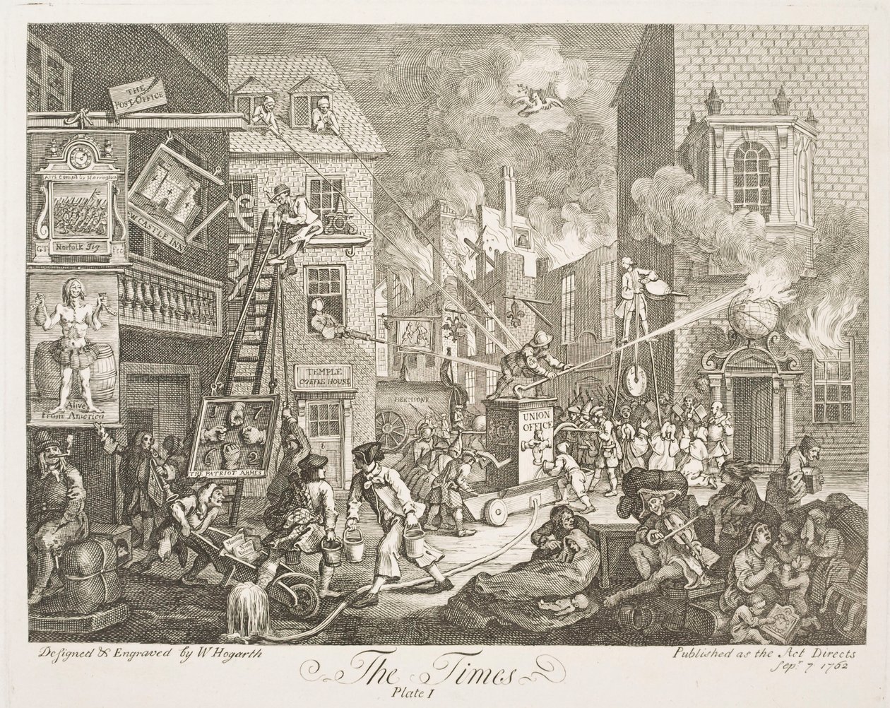 Aika (laatta 1) tekijältä William Hogarth
