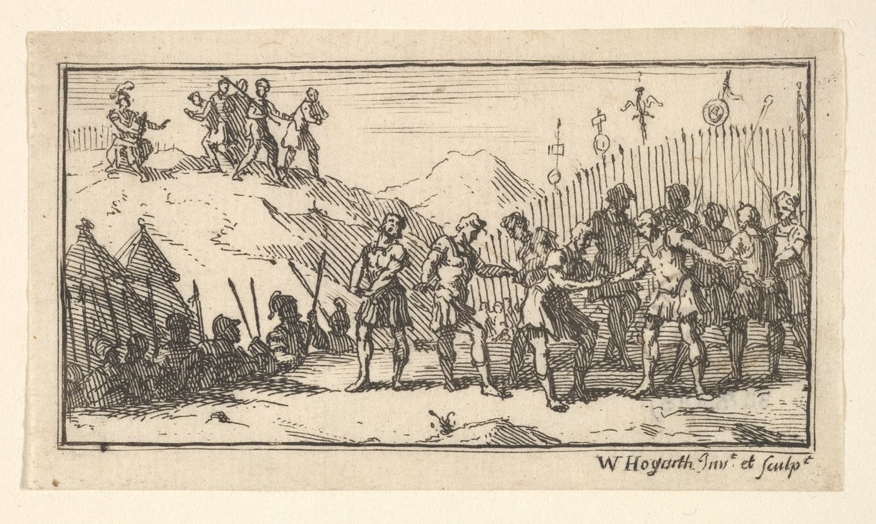 Decimation John Beaver, Roman Military Punishments, 1725, after 1725. tekijältä William Hogarth