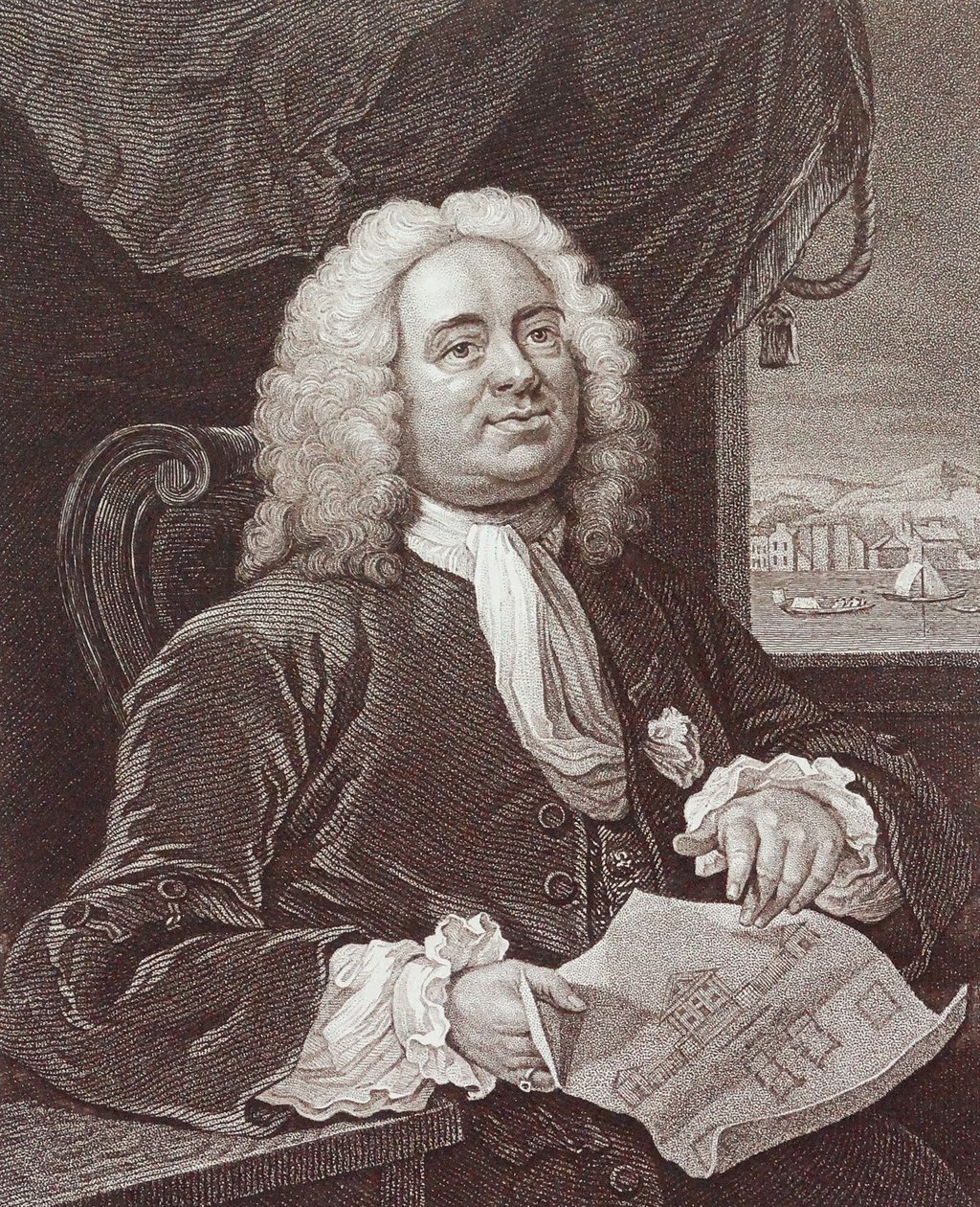 William Hogarthin kaiverrus Daniel Lock Esqista tekijältä William Hogarth