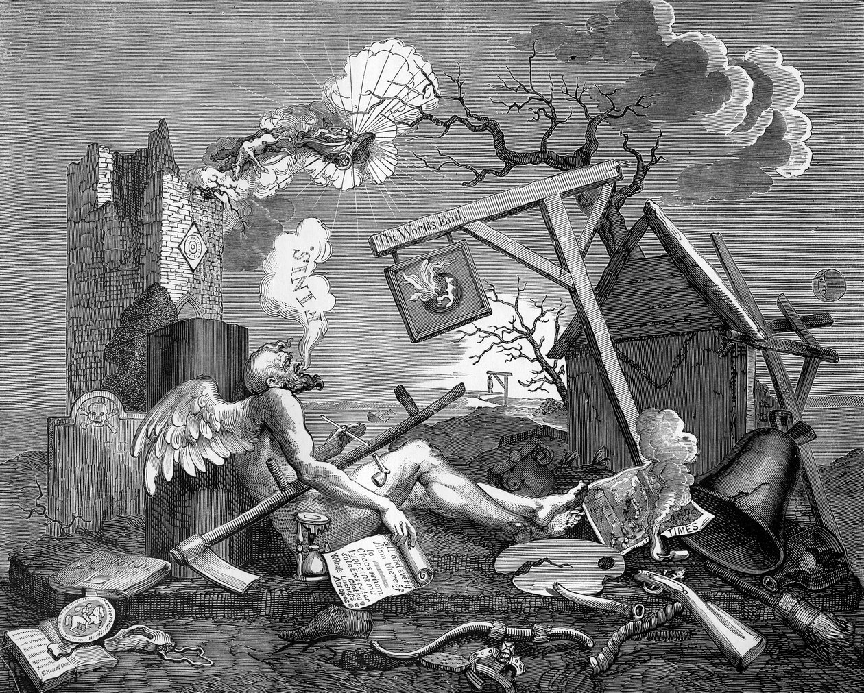 Finis; tai Tail Piece - William Hogarthin Bathos tekijältä William Hogarth