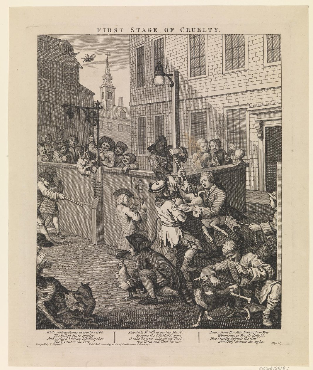 Julmuuden ensimmäinen vaihe tekijältä William Hogarth
