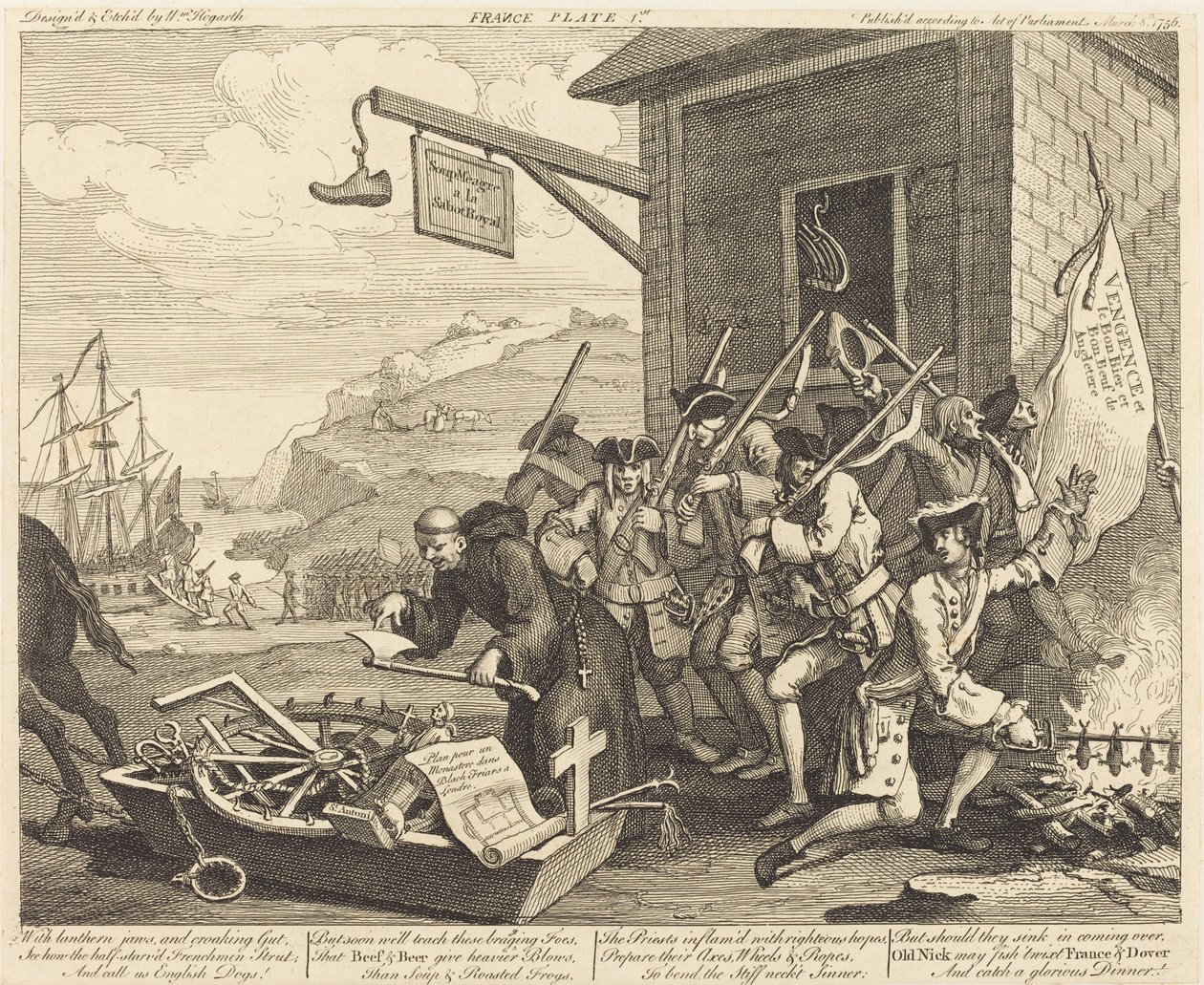 Ranska tekijältä William Hogarth