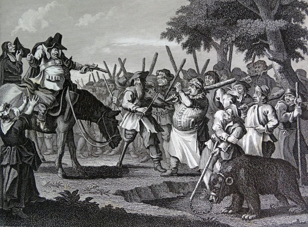 Etukappale Samuel Butlerin Hudibrasille tekijältä William Hogarth