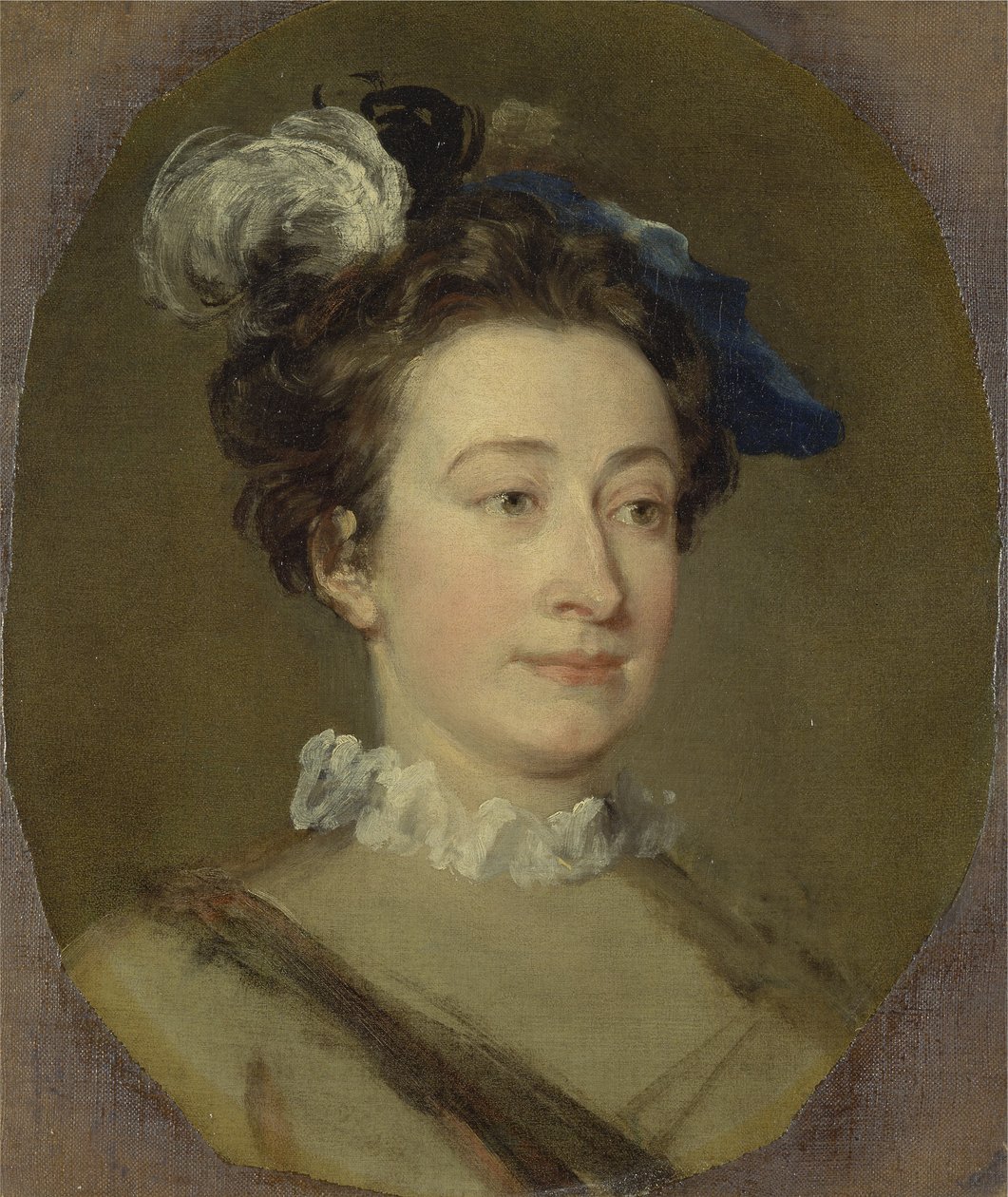 Tyttö hattussa, n. 1740 (öljy kankaalle) tekijältä William Hogarth