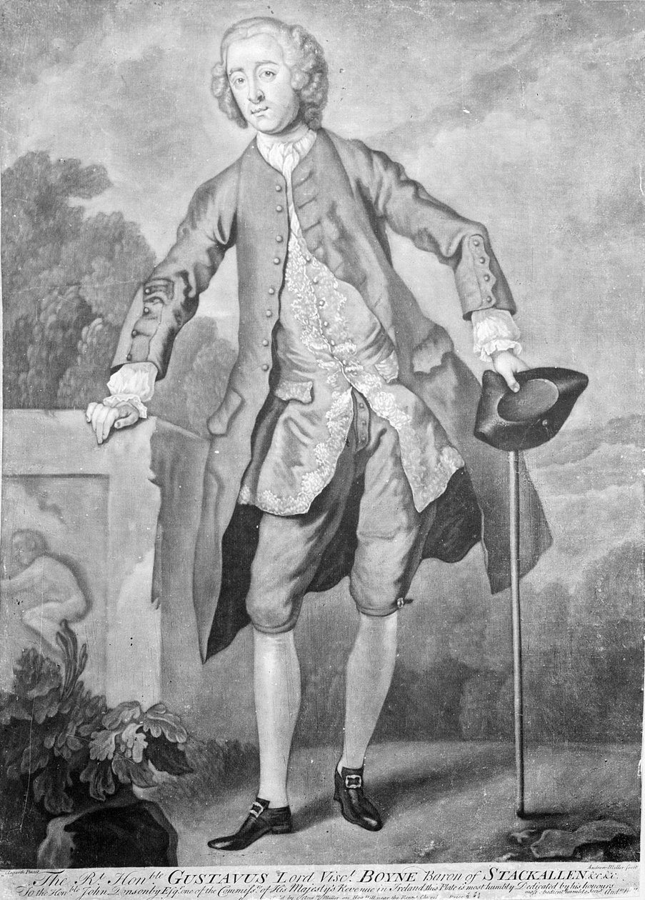 Gustavus Hamilton, kaiverrus Andrew Miller tekijältä William Hogarth