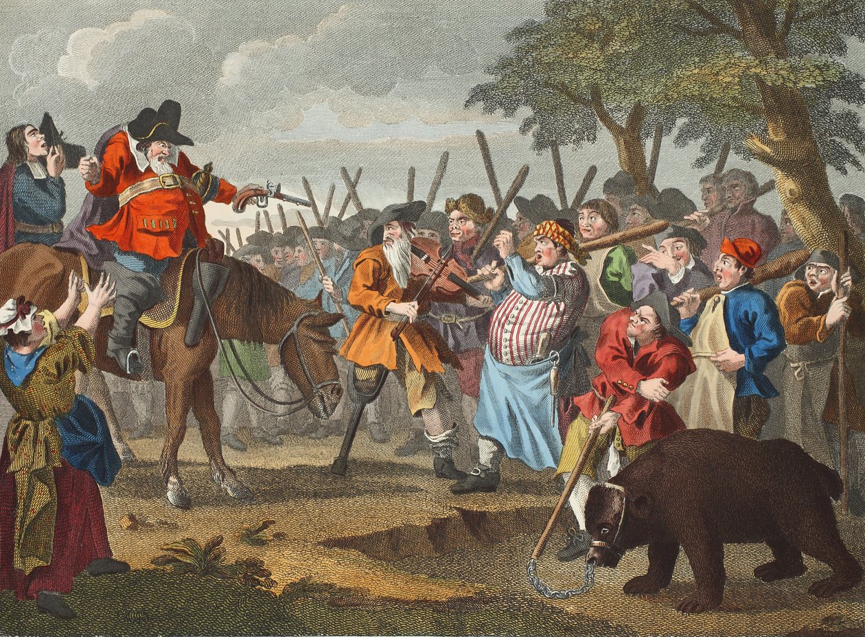 Hudibrasin ensimmäinen seikkailu Samuel Butlerin Hudibrasista tekijältä William Hogarth