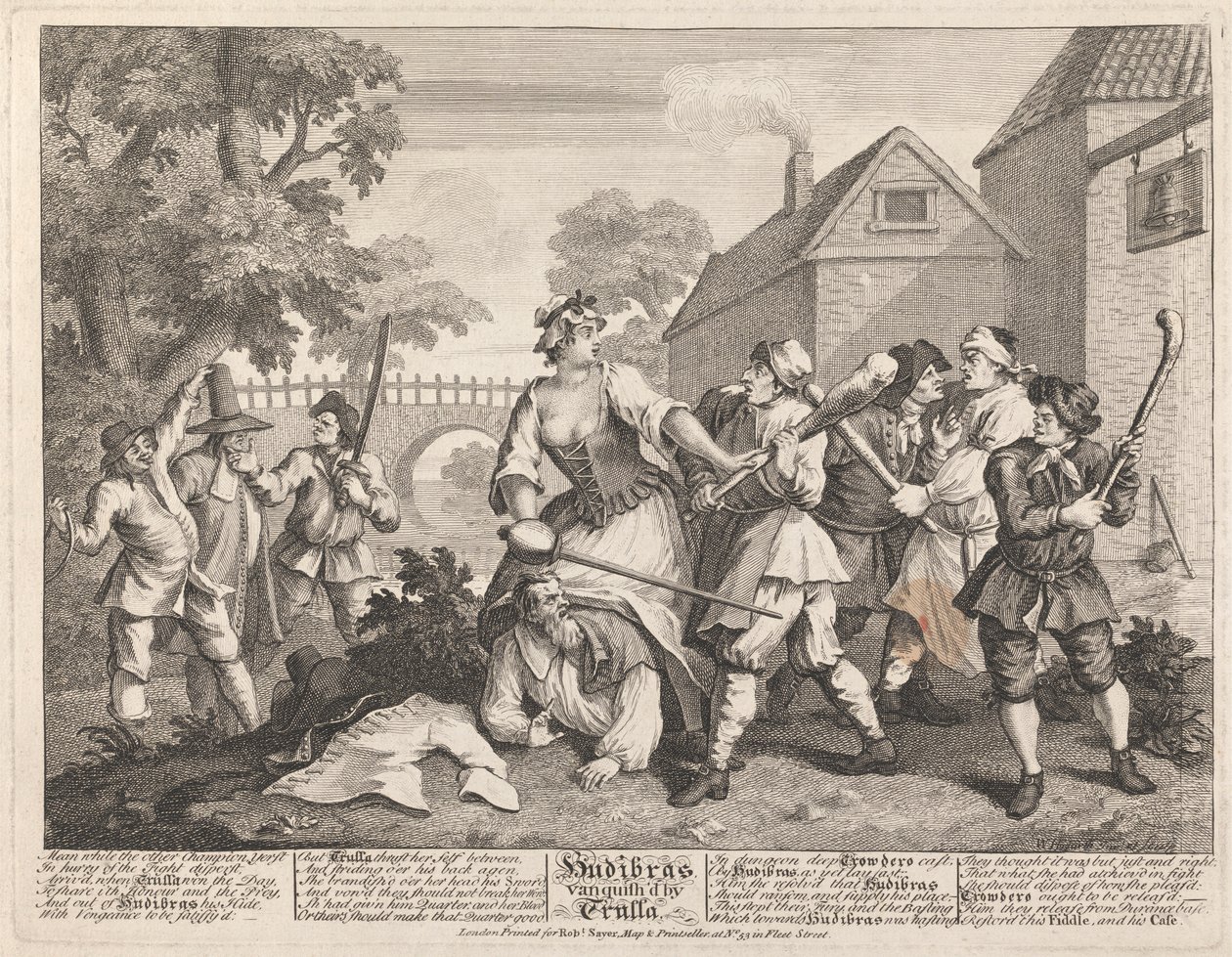 Hudibras voitti Trulla tekijältä William Hogarth
