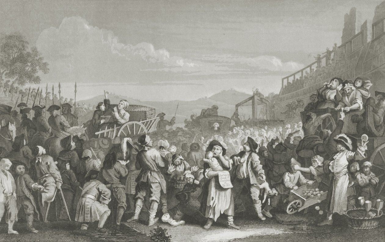 Tyhjänä teloituksen tiellä tekijältä William Hogarth