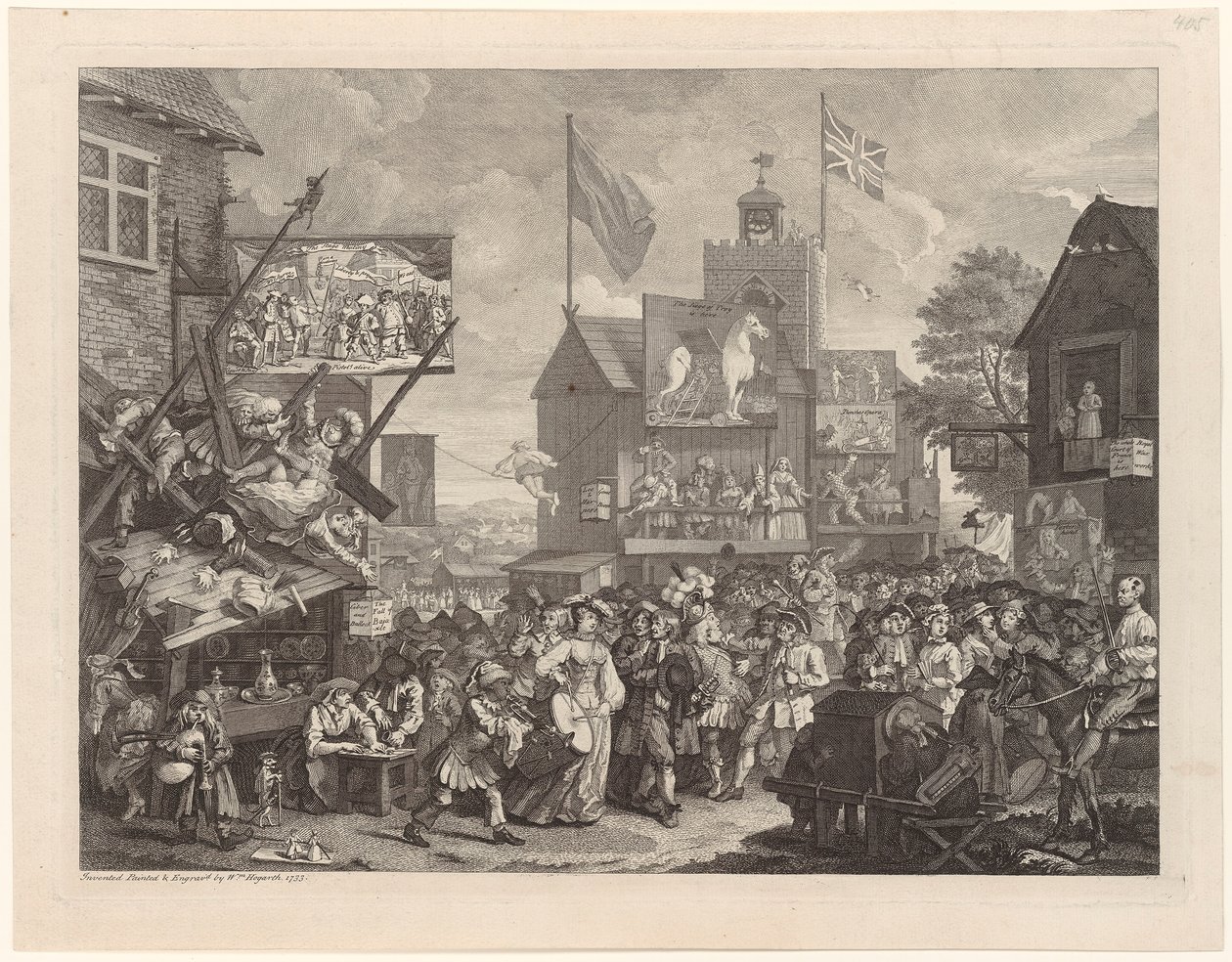 Southwarkin markkinat tekijältä William Hogarth
