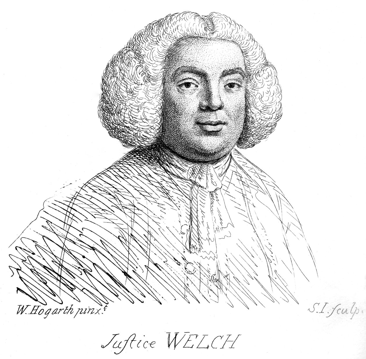 Justice Welch - muotokuva William Hogarth tekijältä William Hogarth