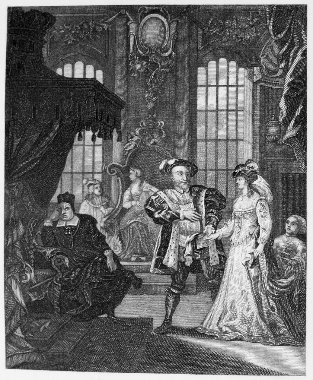 Kuningas Henry V111 ja Anne Boleyn tekijältä William Hogarth