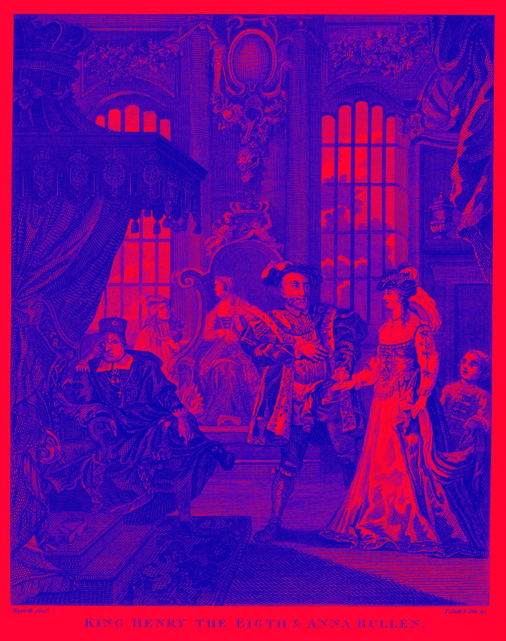 William Hogarthin kuningas Henrik VIII ja Anne Boleyn tekijältä William Hogarth