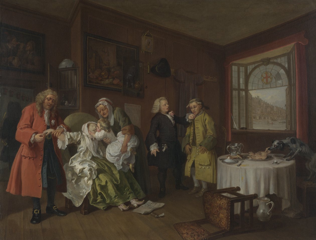 Avioliitto A-la-Mode tekijältä William Hogarth