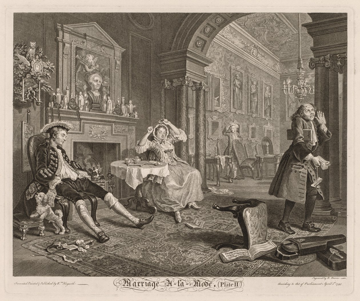 Muodikkaat häät: Levy II tekijältä William Hogarth