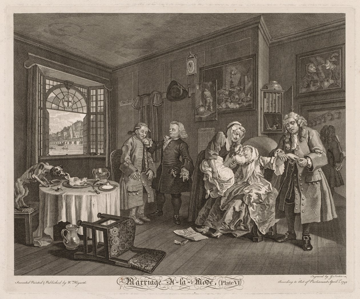 Avioliitto à la Mode: Kreivitärten kuolema tekijältä William Hogarth