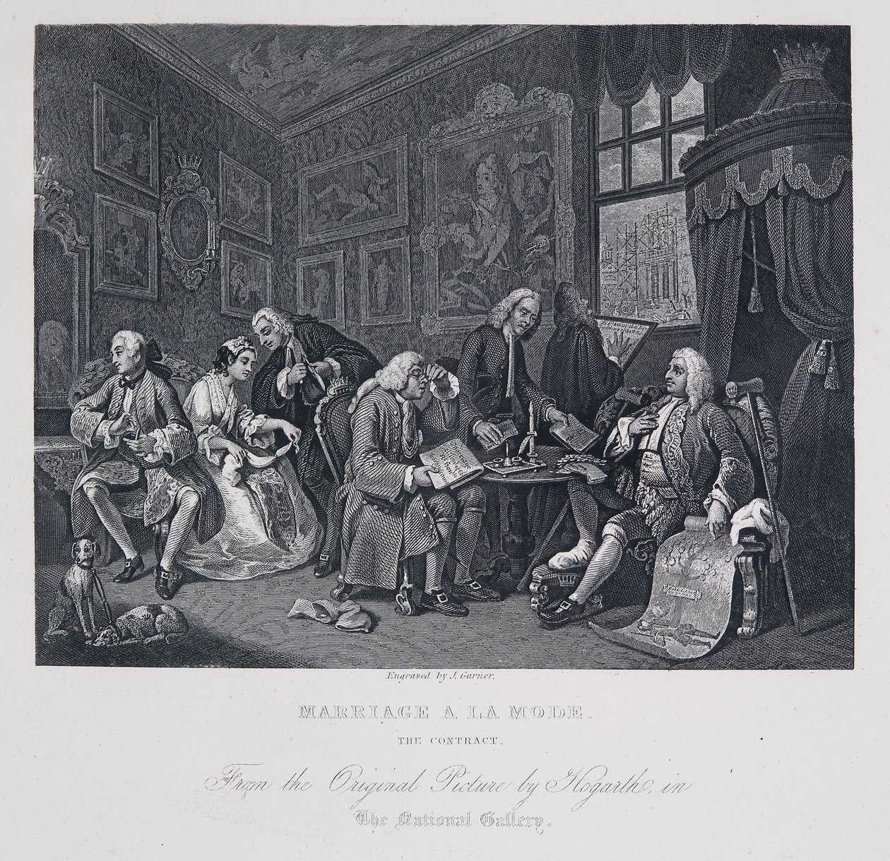 Avioliitto à la Mode: sopimus tekijältä William Hogarth