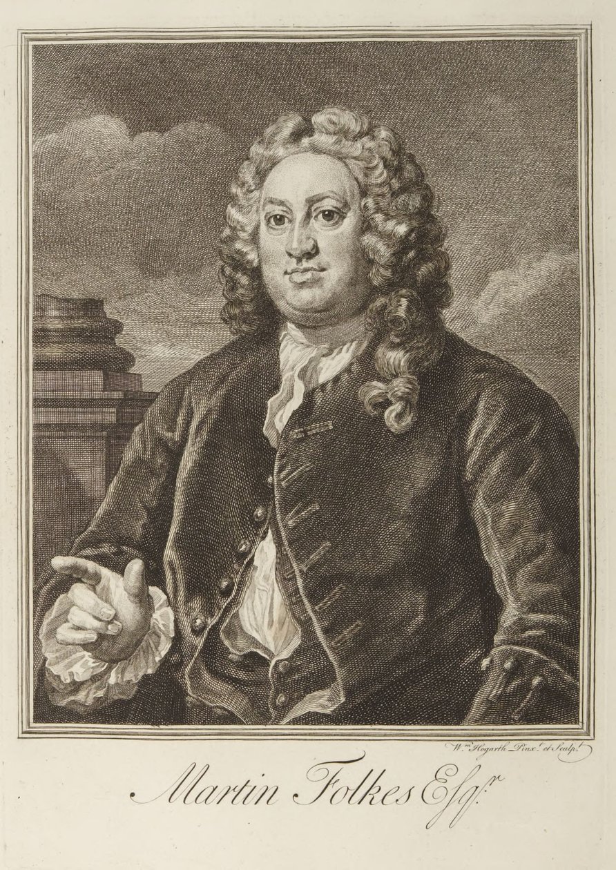 Martin Folkes tekijältä William Hogarth