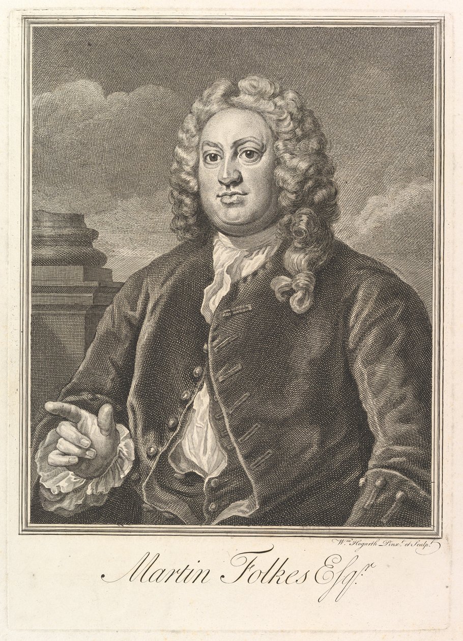 Martin Folkes, 1742. tekijältä William Hogarth