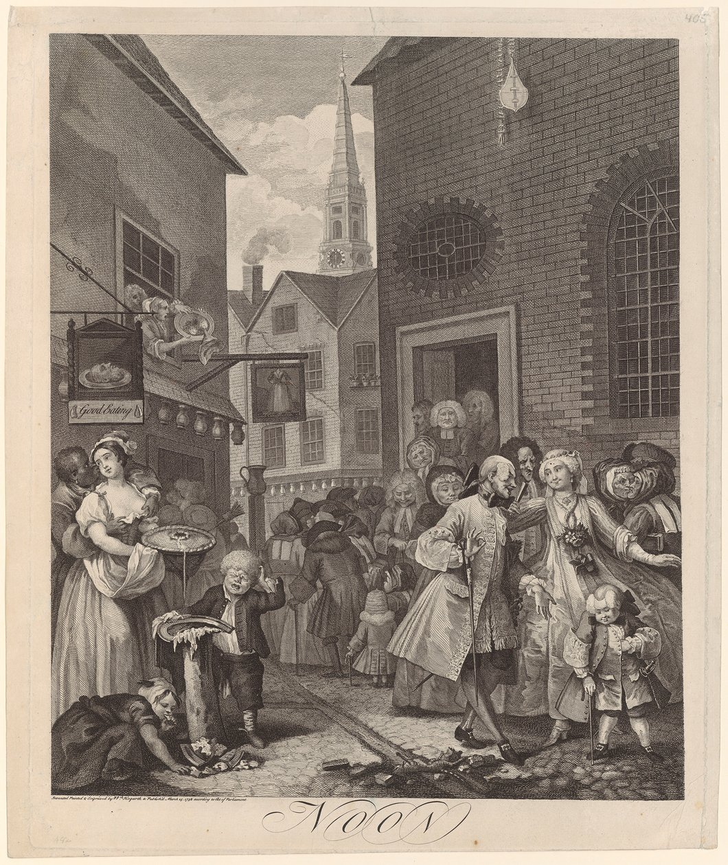 keskipäivä tekijältä William Hogarth