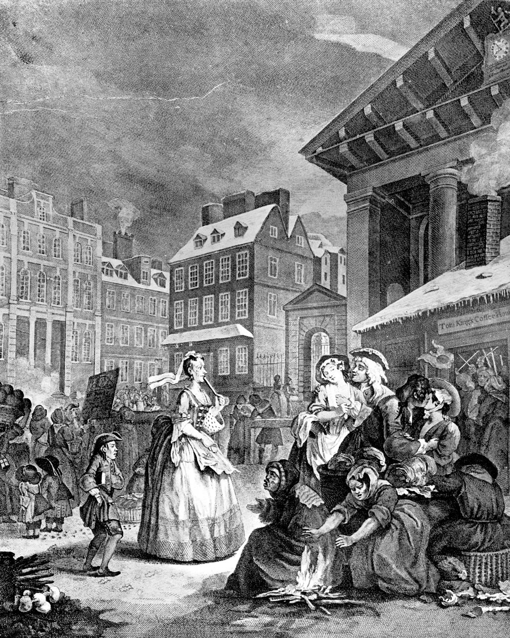 Aamu neljä kertaa päivässä, 1738. tekijältä William Hogarth