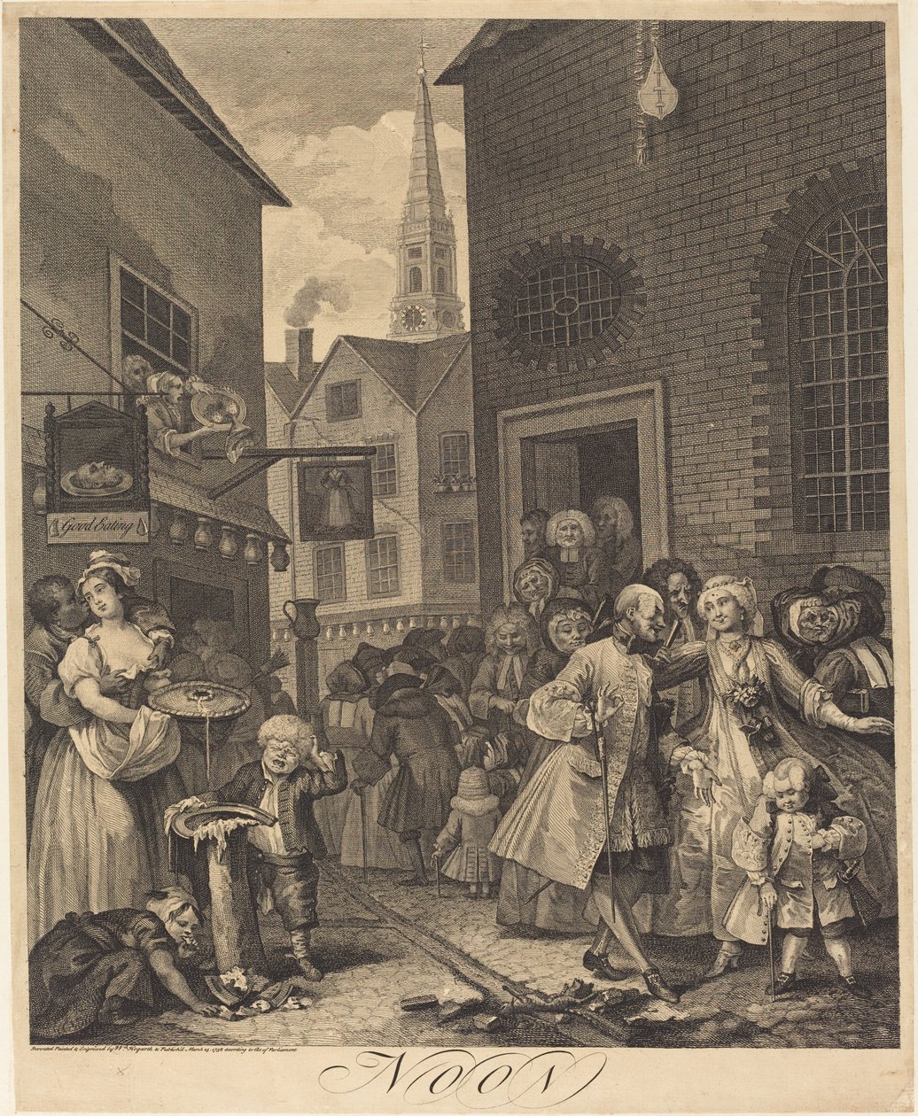 Keskipäivä tekijältä William Hogarth