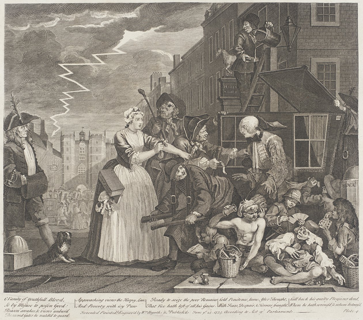 Oi nuoren veren turhamaisuus tekijältä William Hogarth