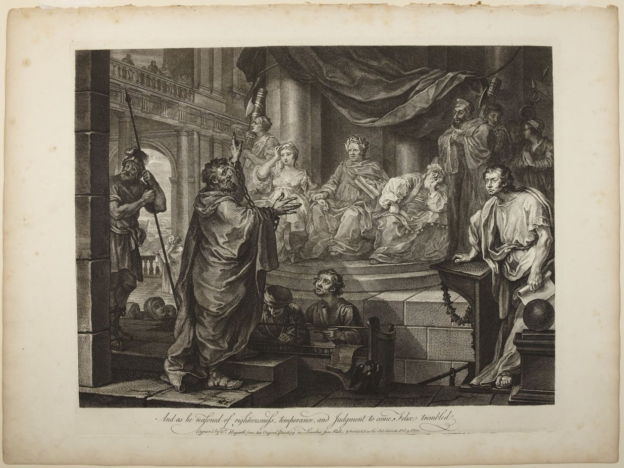 Paavali Feliksin edessä tekijältä William Hogarth