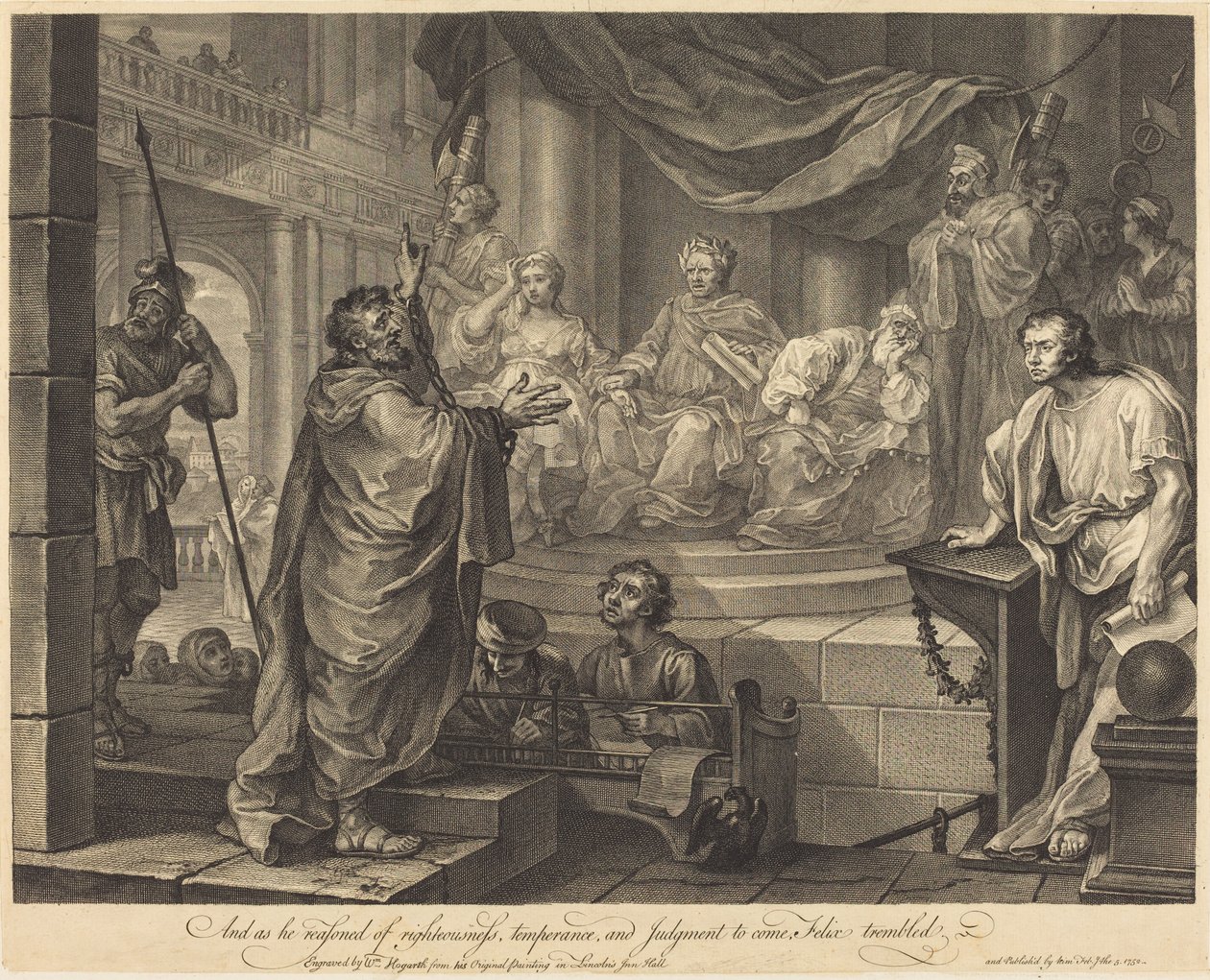 Paavali ennen Felixiä tekijältä William Hogarth