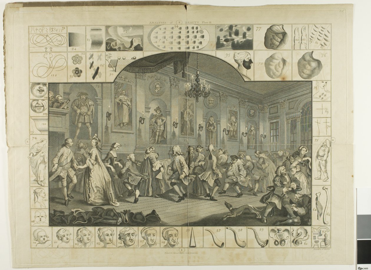 Kakkoslevy, teoksesta The Analysis of Beauty (Kauneuden analyysi) tekijältä William Hogarth