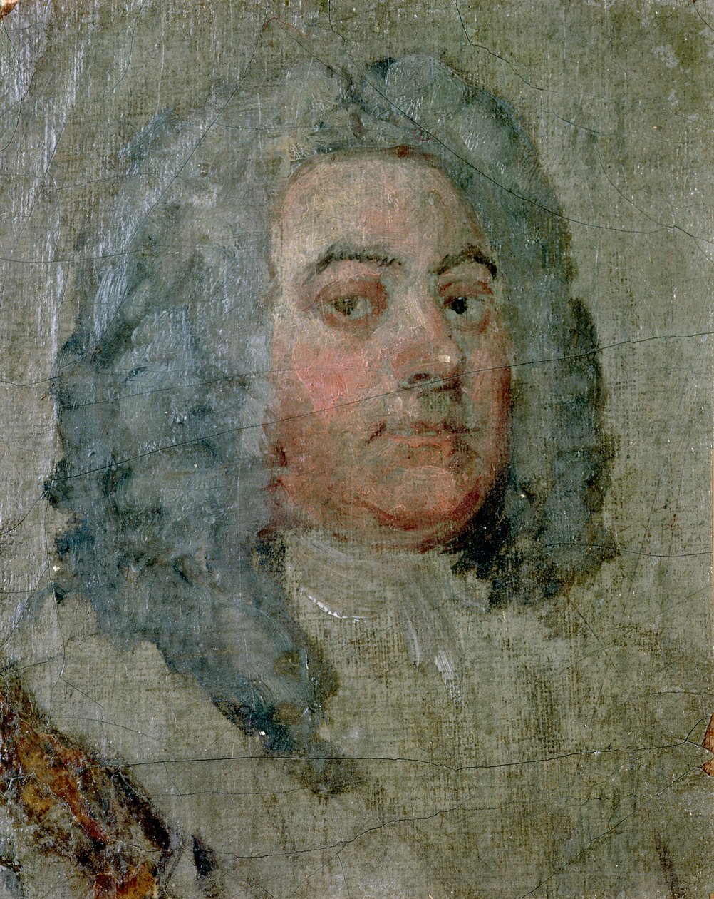 George Frederick Händelin (1685-1759) muotokuva tekijältä William Hogarth
