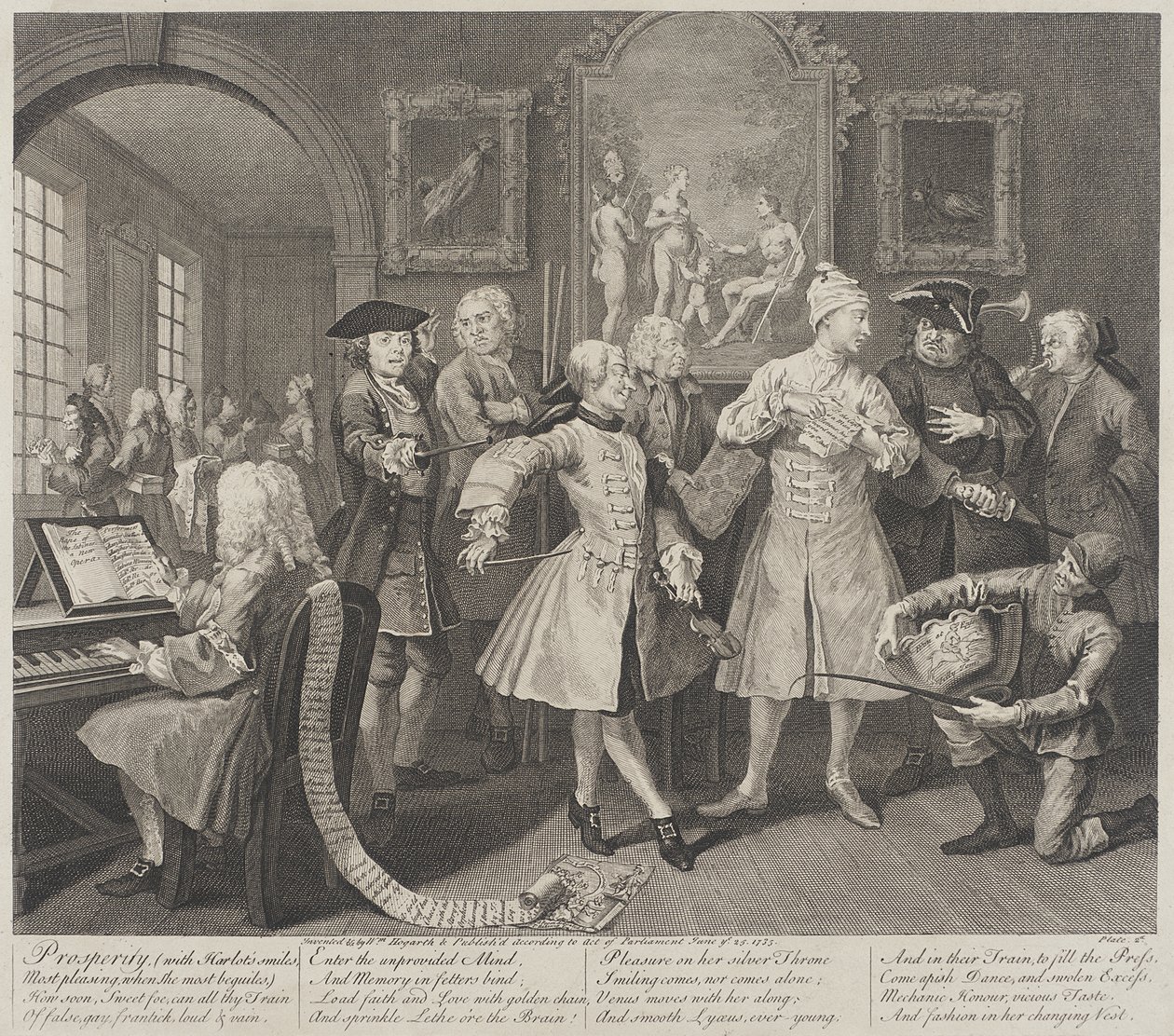 Vauraus ja porton hymy tekijältä William Hogarth