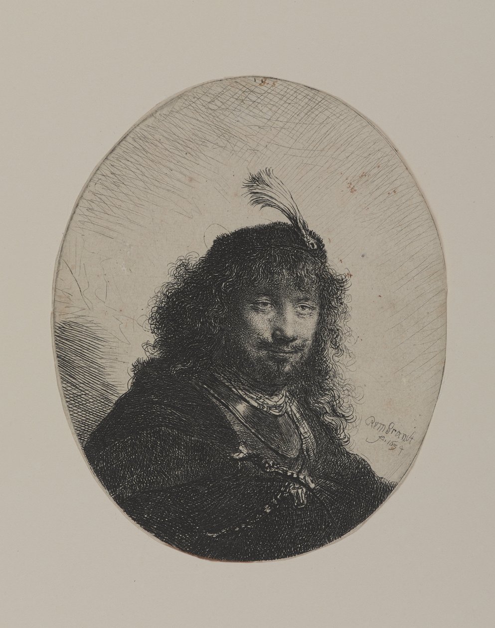 Rembrandt umpinaisella lippalla ja alhaalla miekalla tekijältä William Hogarth