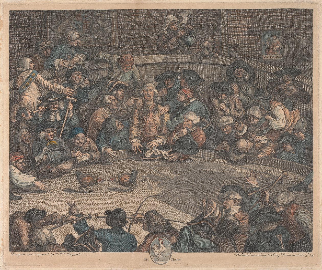 Royal Sport, Pit Ticket tekijältä William Hogarth