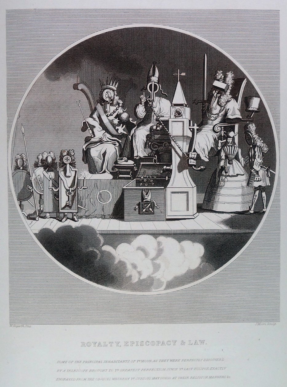 Rojalti, piispakunta ja laki tekijältä William Hogarth