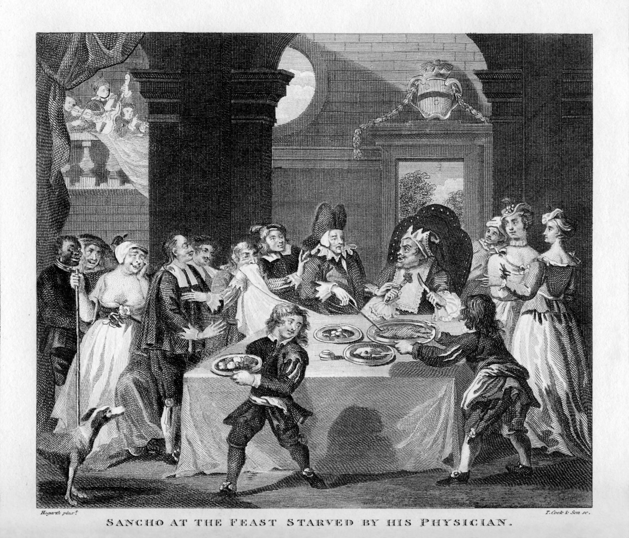 Sancho näki nälkään hänen lääkärinsä William Hogarth tekijältä William Hogarth