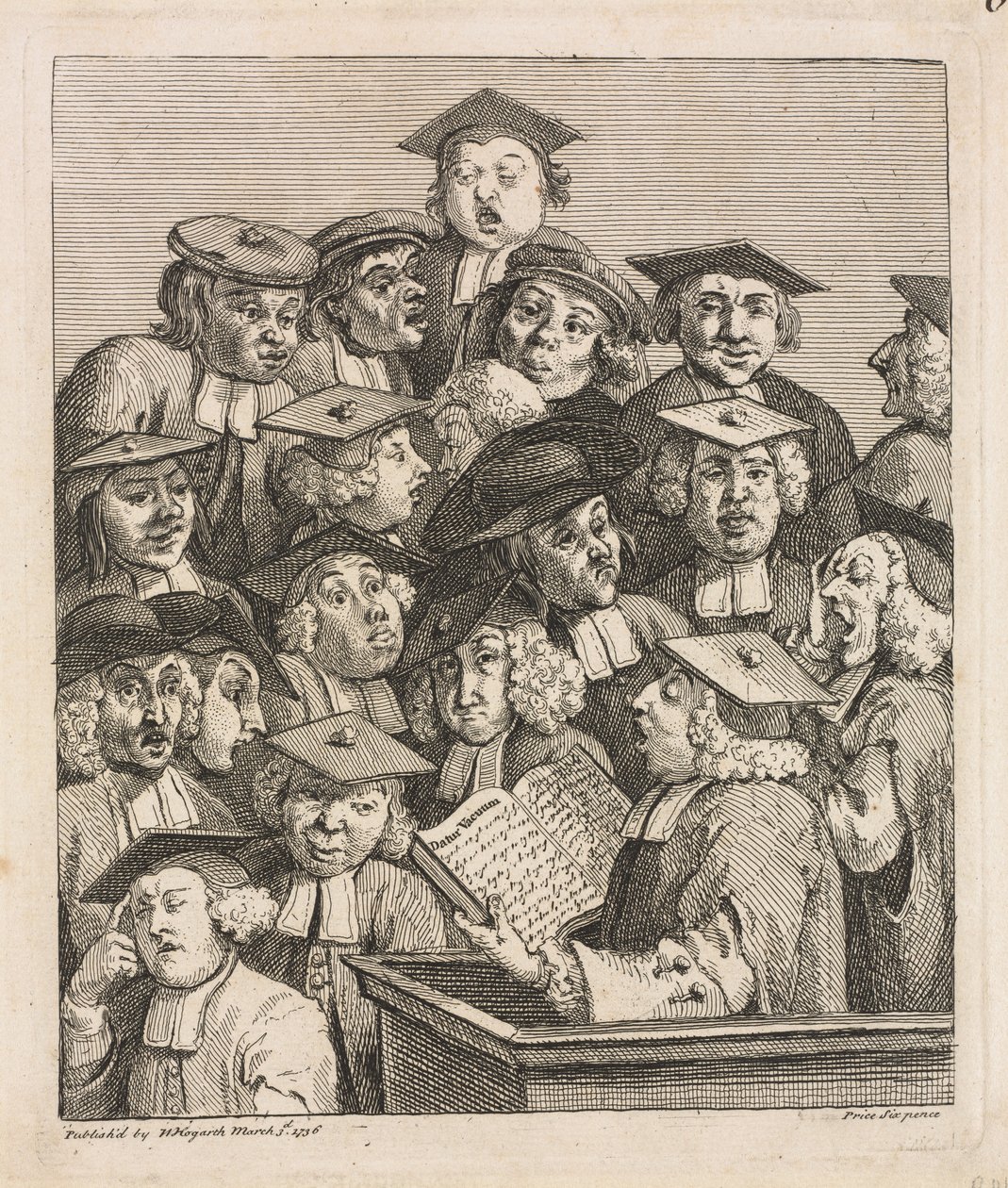 Tutkijat luennossa tekijältä William Hogarth