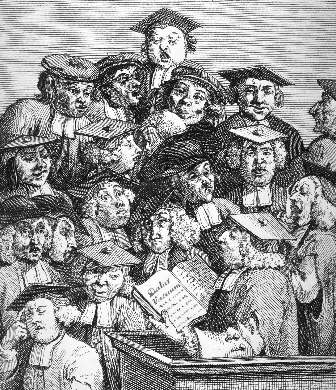 Tutkijat luennossa, 20. tammikuuta 1736-37 tekijältä William Hogarth