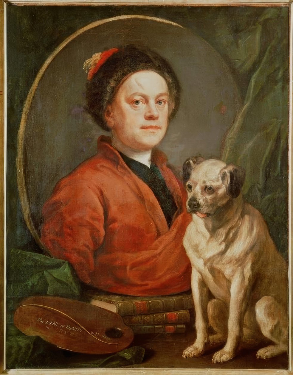 Selbstbildnis tekijältä William Hogarth